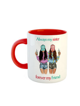 ARTBUG - Red Always My Sister Forever My Friend Coffee Mug