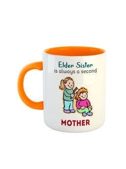 ARTBUG - Orange Elder Sister Is Always A Second Mother Ceramic Coffee Mug