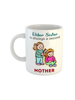 ARTBUG - White Elder Sister Is Always A Second Mother Ceramic Coffee Mug