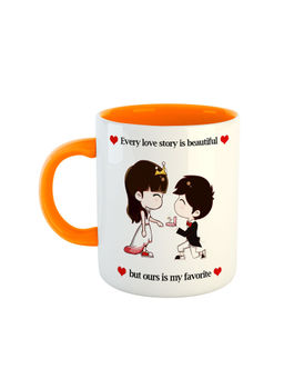 ARTBUG - Orange Every Love Story Is Beautiful But Ours Is My Favourite Coffee Mug