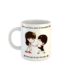 ARTBUG - White Every Love Story Is Beautiful But Ours Is My Favourite Coffee Mug