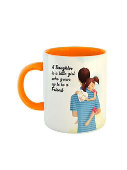 ARTBUG - Orange A Daughter Is A Little Girl Who Grows Up To Be A Friend Coffee Mug