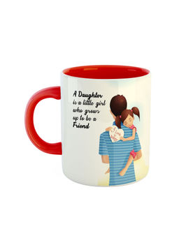 ARTBUG - Red A Daughter Is A Little Girl Who Grows Up To Be A Friend Coffee Mug