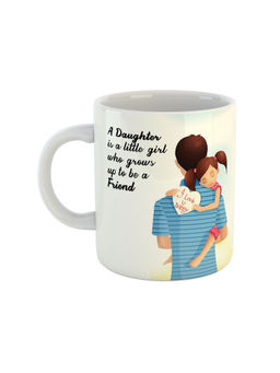 ARTBUG - White A Daughter Is A Little Girl Who Grows Up To Be A Friend Coffee Mug