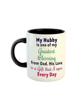 ARTBUG - Black My Hubby Is One Of My Greatest Blessings From God Coffee Mug