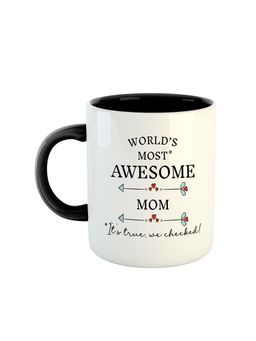 ARTBUG - Black Worlds Most Awesome Mom Printed Ceramic Coffee Mug