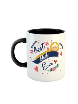 ARTBUG - Black Best Dadi Ever Printed Ceramic Coffee Mug