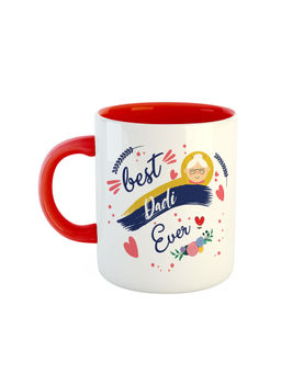 ARTBUG - Red Best Dadi Ever Printed Ceramic Coffee Mug