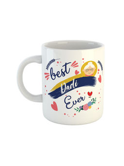 ARTBUG - White Best Dadi Ever Printed Ceramic Coffee Mug