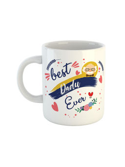 ARTBUG - White Best Dadu Ever Printed Ceramic Coffee Mug