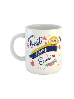 ARTBUG - White Best Nanu Ever Printed Ceramic Coffee Mug