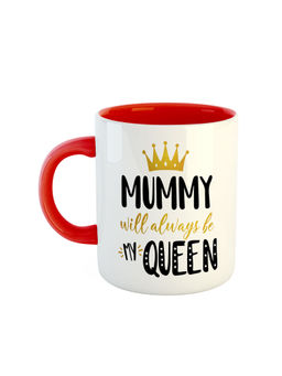ARTBUG - Red Mummy Will Always Be My Queen Printed Ceramic Mug
