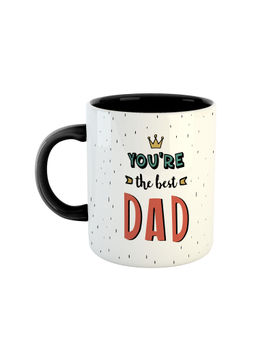 ARTBUG - Black You're The Best Dad Printed Ceramic Mug