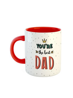 ARTBUG - Red You're The Best Dad Printed Ceramic Mug