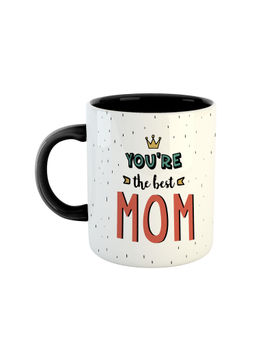 ARTBUG - Black You're The Best Mom Printed Ceramic Mug