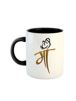 ARTBUG - Black Maa Printed Ceramic Coffee Mug