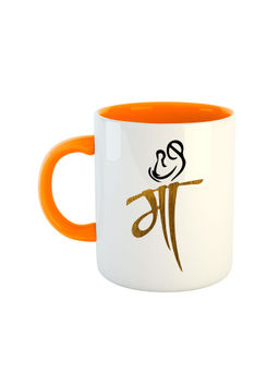 ARTBUG - Orange Maa Printed Ceramic Coffee Mug