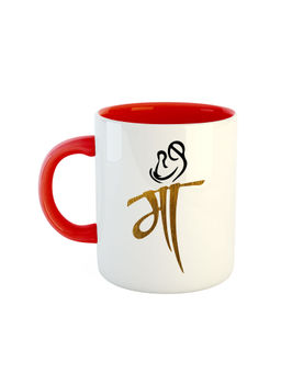 ARTBUG - Red Maa Printed Ceramic Coffee Mug
