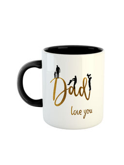 ARTBUG - Black Dad Love You Printed Ceramic Coffee Mug