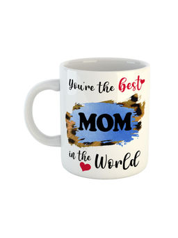 ARTBUG - White You're The Best Mom In The World Printed Ceramic Mug