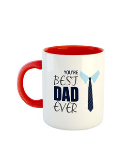 ARTBUG - Red You're The Best Dad Ever Printed Ceramic Mug