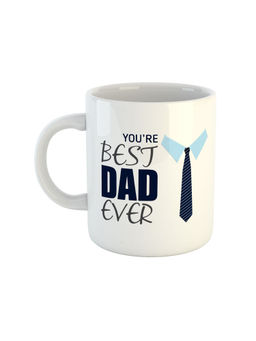 ARTBUG - White You're The Best Dad Ever Printed Ceramic Mug