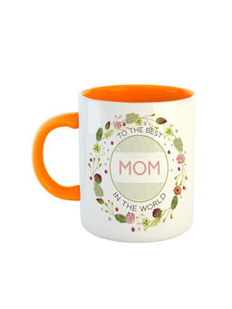 ARTBUG - Orange To The Best Mom In The World Printed Ceramic Mug