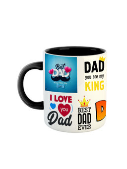 ARTBUG - Black Dad Ceramic Coffee Mug