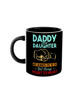 ARTBUG - Black Daddy And Daughter Not Always Eye To Eye But Always Heart To Heart Coffee Mug