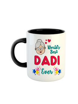 ARTBUG - Black Wolds Best Dadi Ever Printed Ceramic Mug