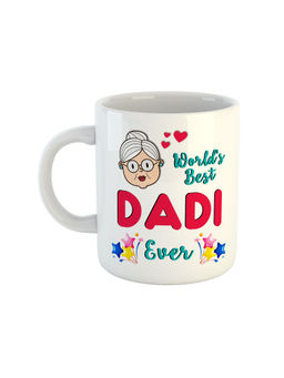 ARTBUG - White Wolds Best Dadi Ever Printed Ceramic Mug