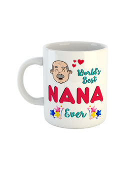 ARTBUG - White Wolds Best Nana Ever Printed Ceramic Mug