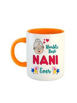 ARTBUG - Orange Wolds Best Nani Ever Printed Ceramic Mug
