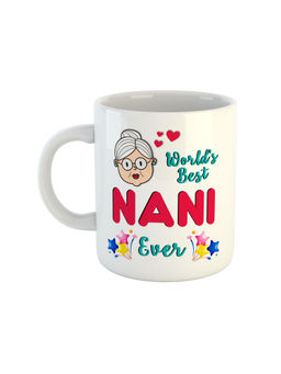 ARTBUG - White Wolds Best Nani Ever Printed Ceramic Mug