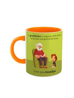 ARTBUG - Orange Love You Grandpa Ceramic Mug