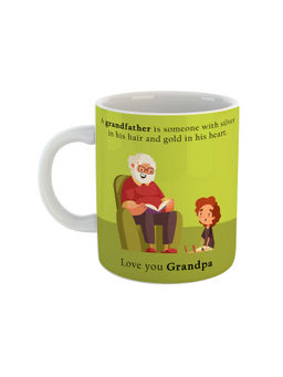 ARTBUG - White Love You Grandpa Ceramic Mug