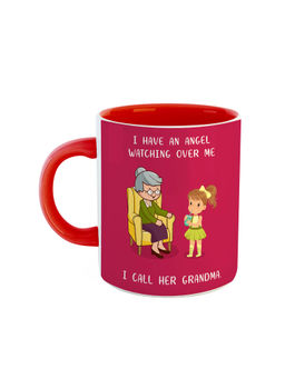 ARTBUG - Red I Call Her Grandma Printed Ceramic Mug