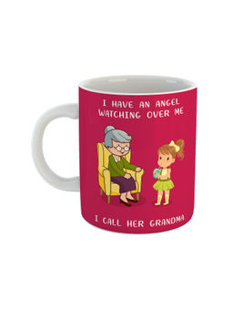 ARTBUG - White I Call Her Grandma Printed Ceramic Mug