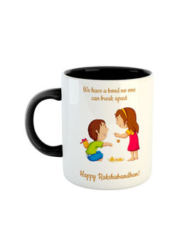 ARTBUG - Black We Have A Bond No One Can Break Apart Happy Raksha Bandhan Ceramic Mug