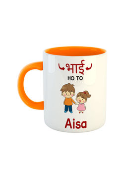 ARTBUG - Orange Bhai Ho To Aisa Printed Ceramic Mug