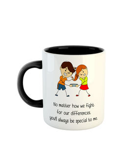 ARTBUG - Black No Matter How We Fight Printed Ceramic Mug