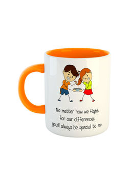 ARTBUG - Orange No Matter How We Fight Printed Ceramic Mug