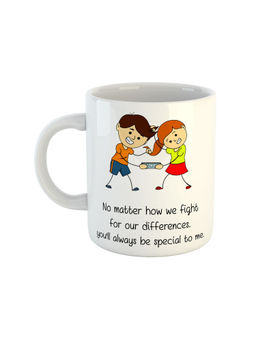 ARTBUG - White No Matter How We Fight Printed Ceramic Mug