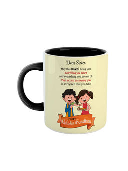 ARTBUG - Black Dear Sister Everything You Desire May Success Accompany You Ceramic Mug