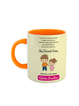 ARTBUG - Orange No One Can Be Like You, My Dearest Sister Printed Ceramic Mug