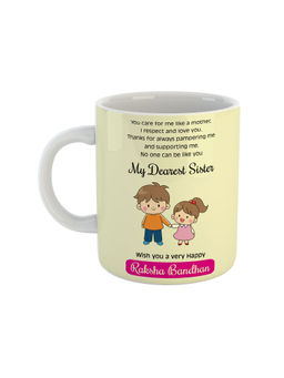 ARTBUG - White No One Can Be Like You, My Dearest Sister Printed Ceramic Mug