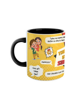 ARTBUG - Black The Great Indian Sibling Printed Ceramic Mug