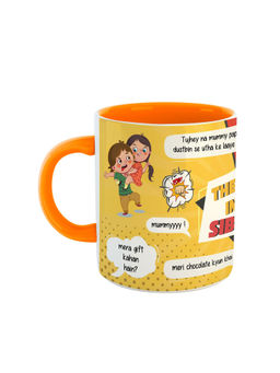 ARTBUG - Orange The Great Indian Sibling Printed Ceramic Mug