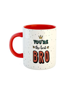 ARTBUG - Red You're The Best Bro Printed Ceramic Mug