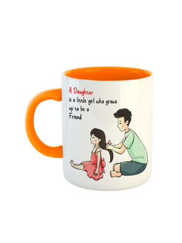 ARTBUG - Orange A Daughter Is A Little Girl Who Grows Up To Be A Friend Coffee Mug